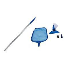 Intex 12 x 2.5 Foot Metal Frame Pool Above Ground Pool with Filter and Accessories Round