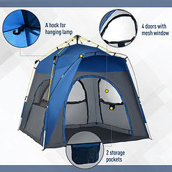 Outsunny 5 Person Camping Tent
