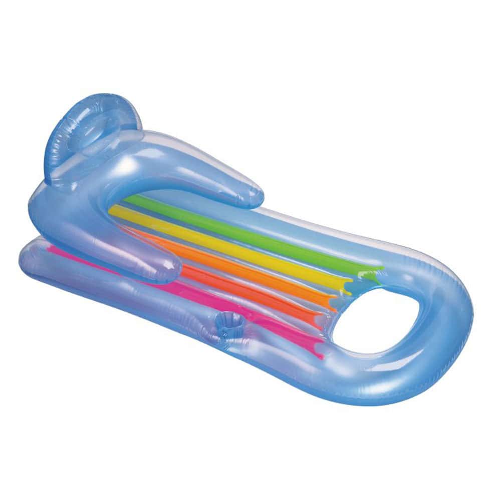 Intex King Kool Inflatable Lounging Swimming Pool Float, Multi-colored (10 Pack)