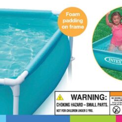 Intex Mini Frame Kiddie 4ft x 4ft x 12in Beginner Frame Swimming Pool (5 Pack)