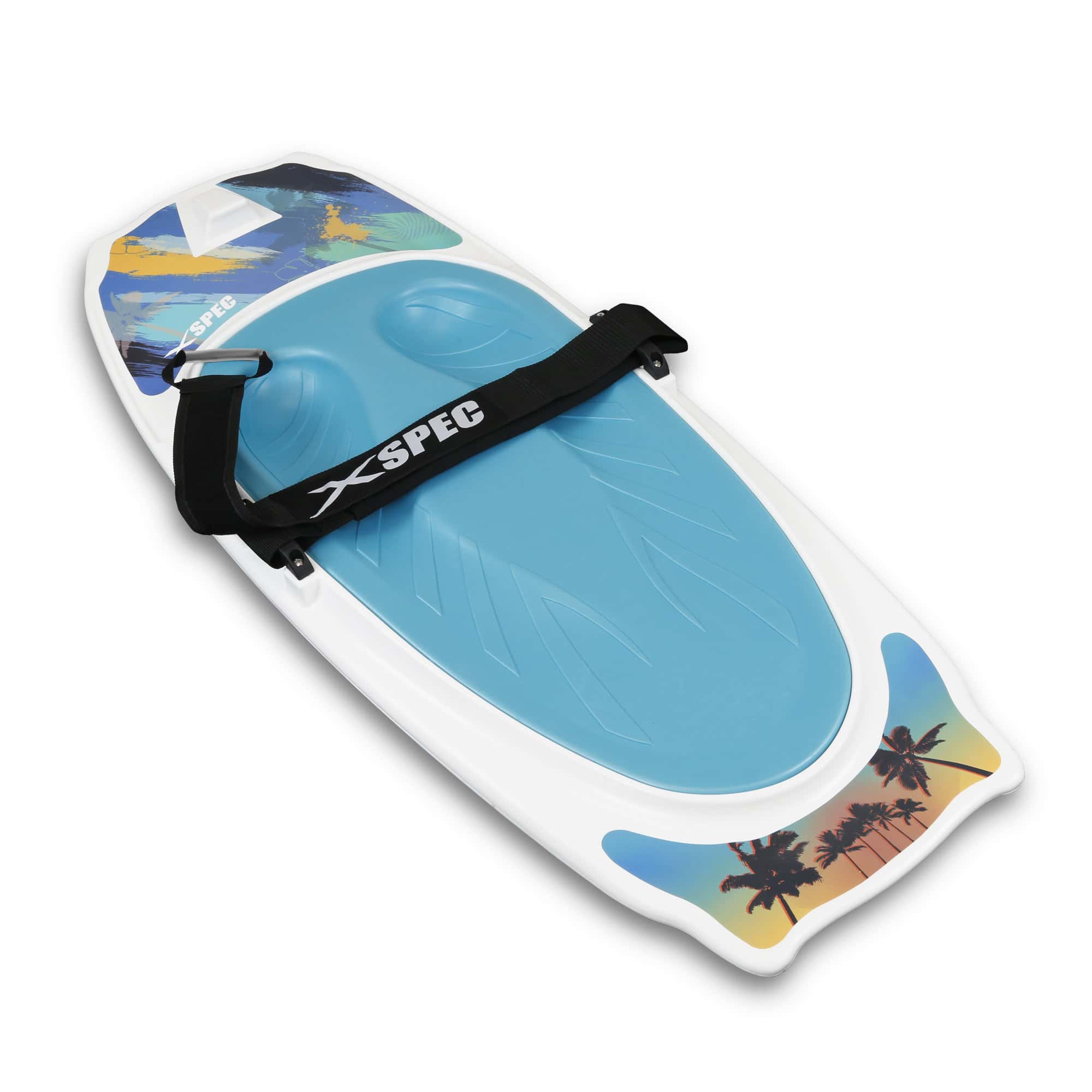 Xspec Kneeboard with Hook for Knee Surfing Boating Waterboarding, White