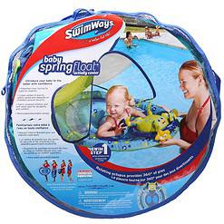 SwimWays Baby 9 to 24 months Spring Float Activity Center Pool Raft with Sun Canopy (2 Pack)