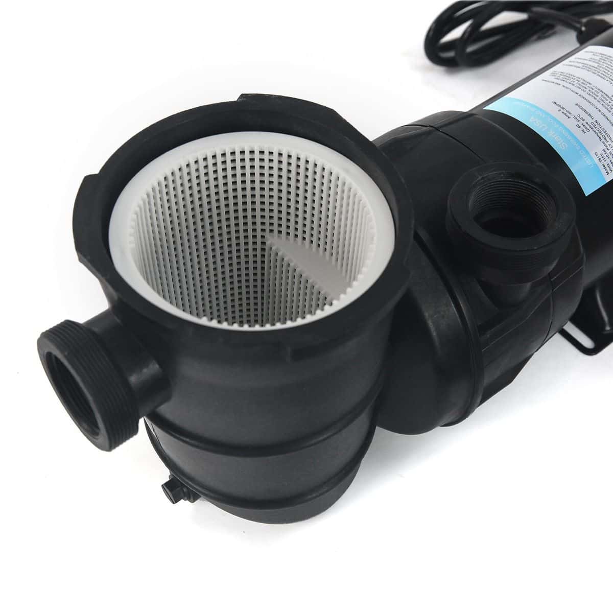 XtremepowerUS 1.5 HP Self Prime Above Ground Variable 2-Speed Swimming Pool Pump Spa 2" Strainer Basket Filter