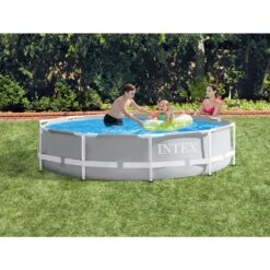 Intex 10 Foot x 30 Inches Pool W/ 10-Foot Round Above Ground Pool Cover
