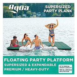 Aqua Leisure 11 Foot Inflatable and Supersized Floating Party Platform