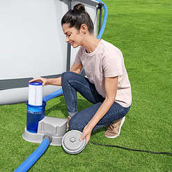 Flowclear 1500 gal. Transparent Filter Above-Ground Pool Pump