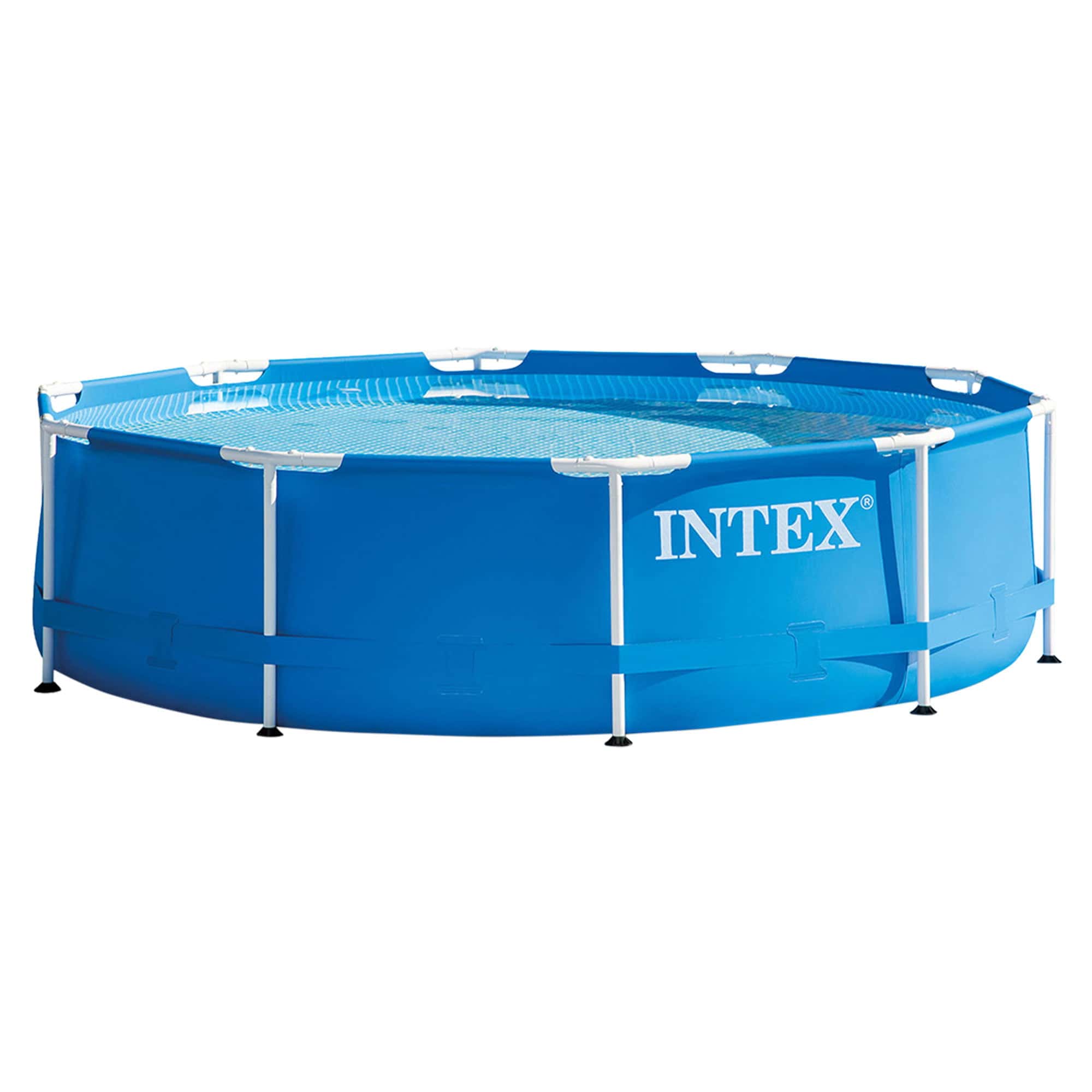 Intex 10' x 2.5' Circle 10" Deep Metal Frame Above Ground Pool