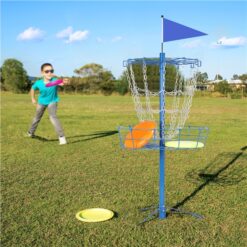 SmileMart 12-Chain Disc Golf Goal for Target Practice, Blue