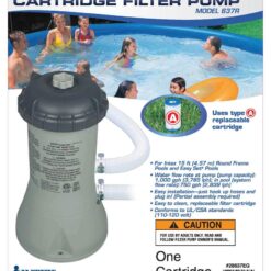Intex 1000 GPH Pool Cartridge Filter Pump & Maintenance Kit with Vacuum Skimmer