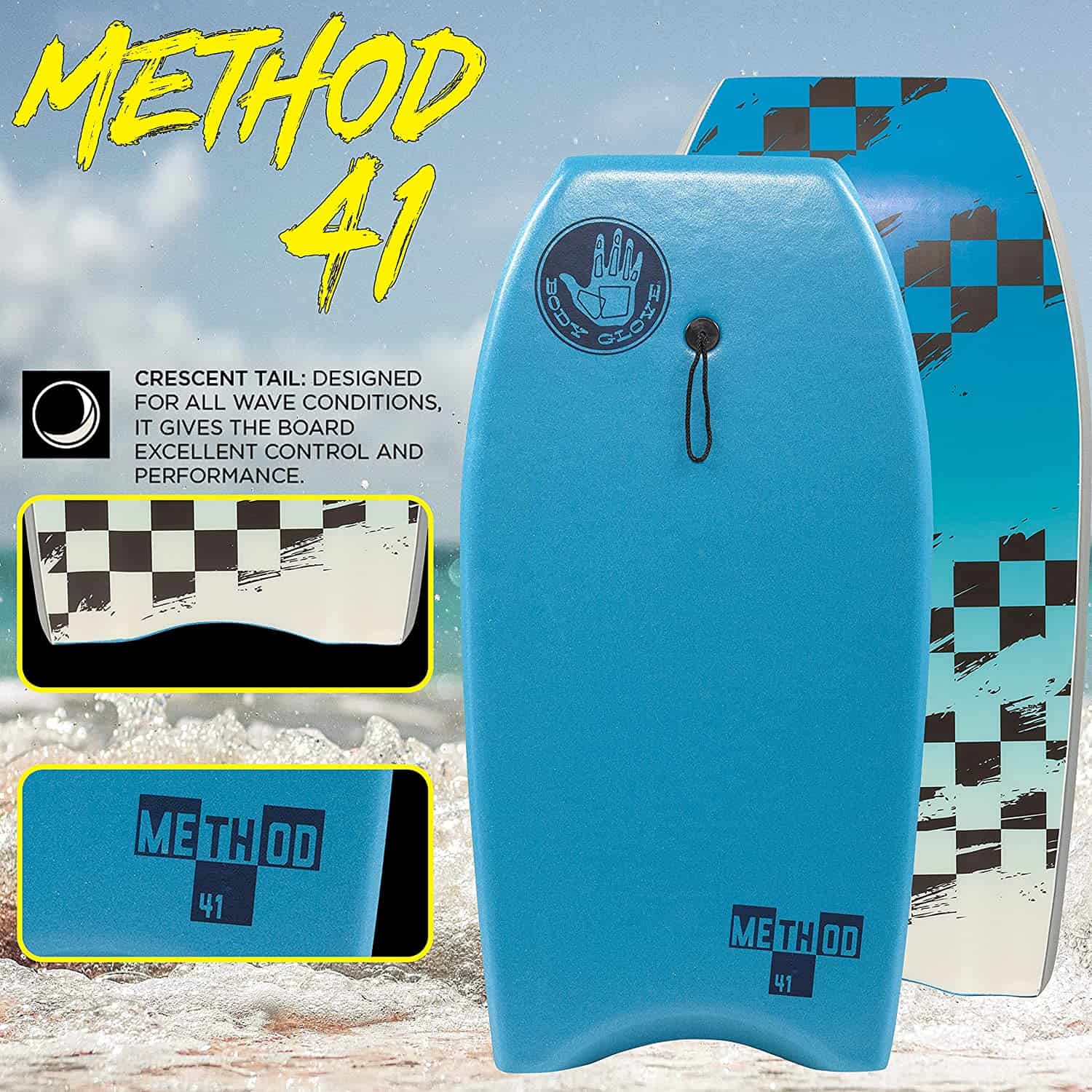 Body Glove Method 41" Bodyboard, Leash Included