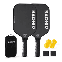 Aihoye PRO Pickleball Paddles- Raw T700 Carbon Fiber Textured Surface (CFS) with High Grit & Spin