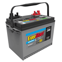 EverStart Platinum BOXED AGM Marine and RV Deep Cycle Battery Group Size 24M, 12 Volt 875 MCA