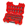 CRAFTSMAN 51-Piece Standard (SAE) and Metric Combination Gunmetal Chrome Mechanics Tool Set with Hard Case
