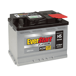 EverStart Platinum AGM Battery, Group Size H5 - 12 Volts 640 CCA 100 RC
