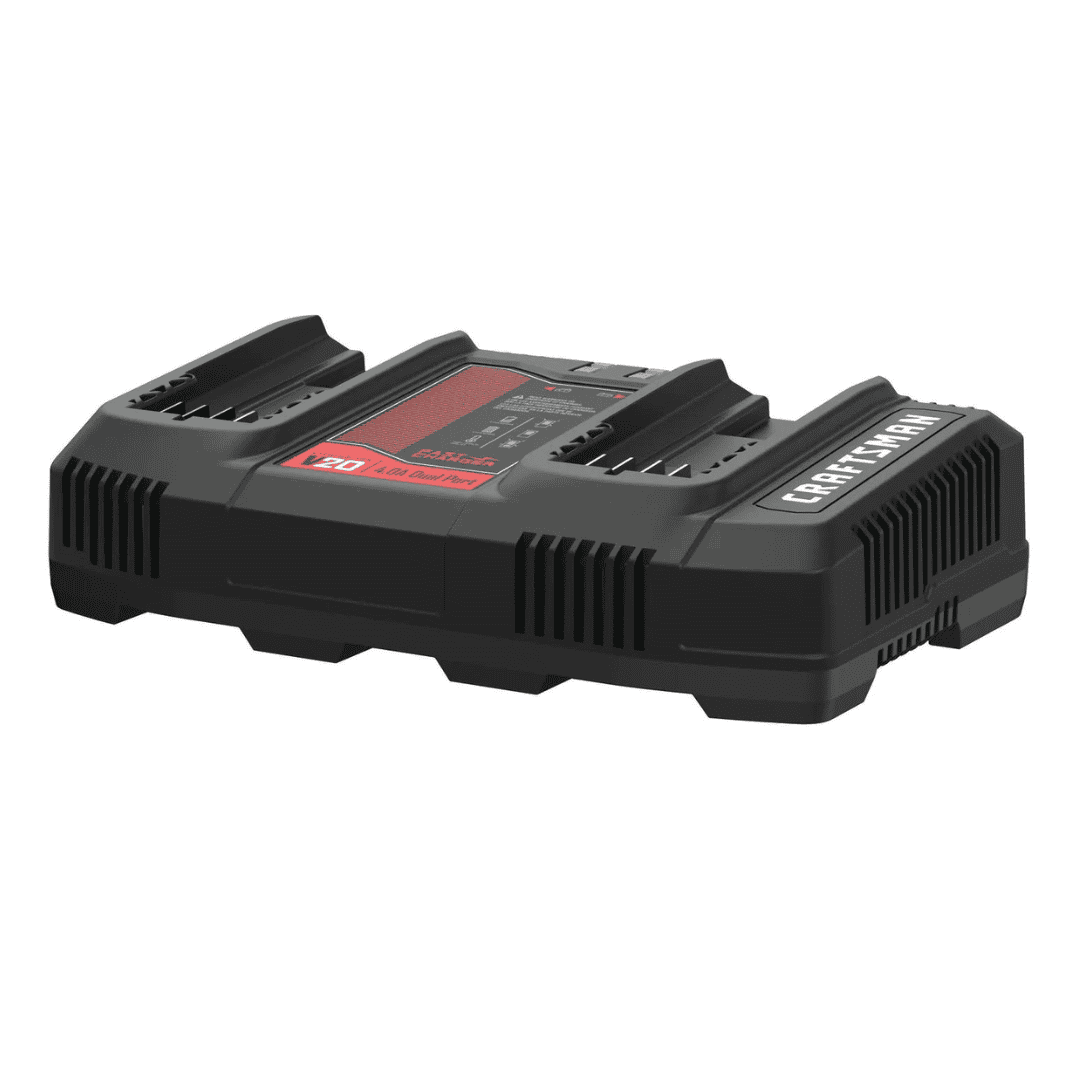 CRAFTSMAN 20V MAX Battery Charger, Dual Port, 2.0-Ah (CMCB124)