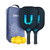 Uteeqe Pickleball Paddles Set of 2 - Graphite Surface with High Grit & Spin