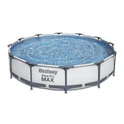 Bestway Steel Pro MAX 12'x30" Round Above Ground Outdoor Swimming Pool with Pump