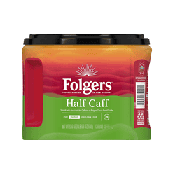 Folgers Half-Caff Medium Roast Ground Coffee, 22.6 Ounce (Pack of 6)