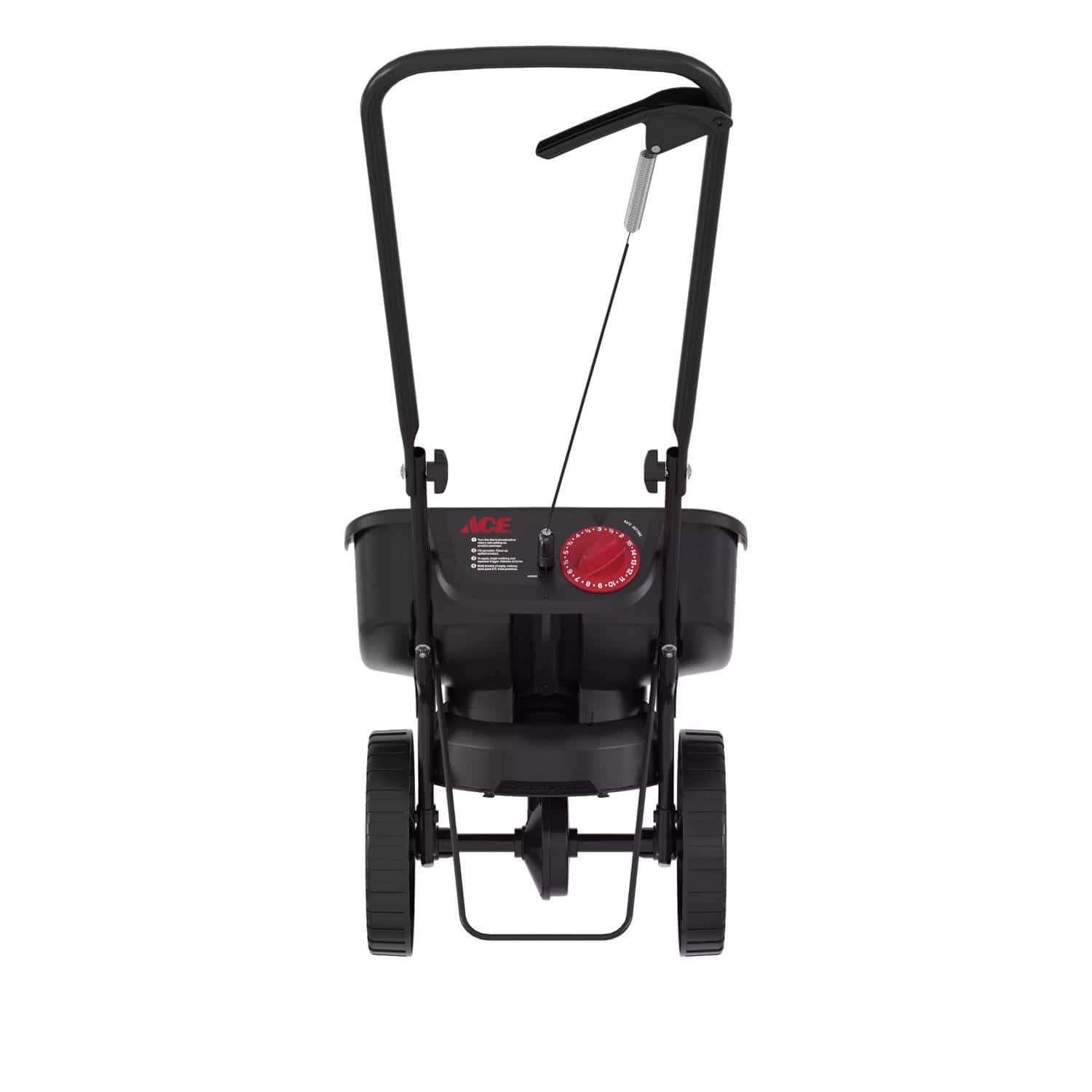 Ace 15.63 in. W Broadcast Push Spreader For Fertilizer/Ice Melt/Seed 5000 sq ft