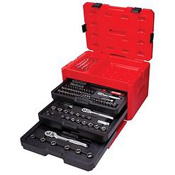 Craftsman CMMT45243 1/4, 3/8 and 1/2 in. drive Metric and SAE 6 Point Mechanic's Tool Set 243 pc