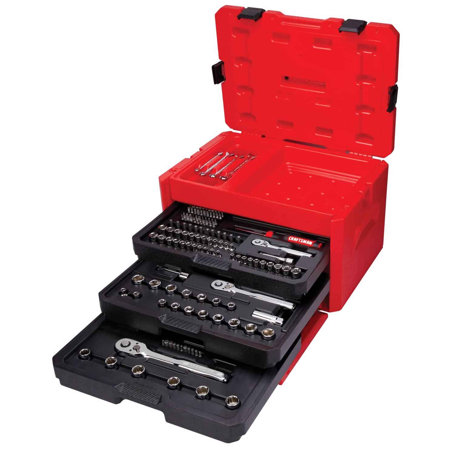 Craftsman CMMT45243 1/4, 3/8 and 1/2 in. drive Metric and SAE 6 Point Mechanic's Tool Set 243 pc
