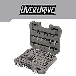 Craftsman OVERDRIVE 1/4 and 3/8 in. drive Metric/SAE 6 Point Mechanic's Tool Set 80 pc