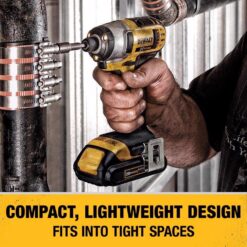 DeWalt DCK241C2 20V MAX Cordless Brushed 2 Tool Compact Drill and Impact Driver Kit