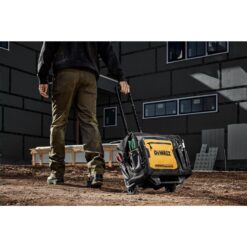 DeWalt Ballistic Nylon Tool Bag On Wheels Roller Tool Bag 27 pocket Black/Yellow 1 pc