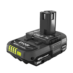 RYOBI PSK005 ONE+ 18V Lithium-Ion 2.0 Ah Compact Battery and Charger Starter Kit