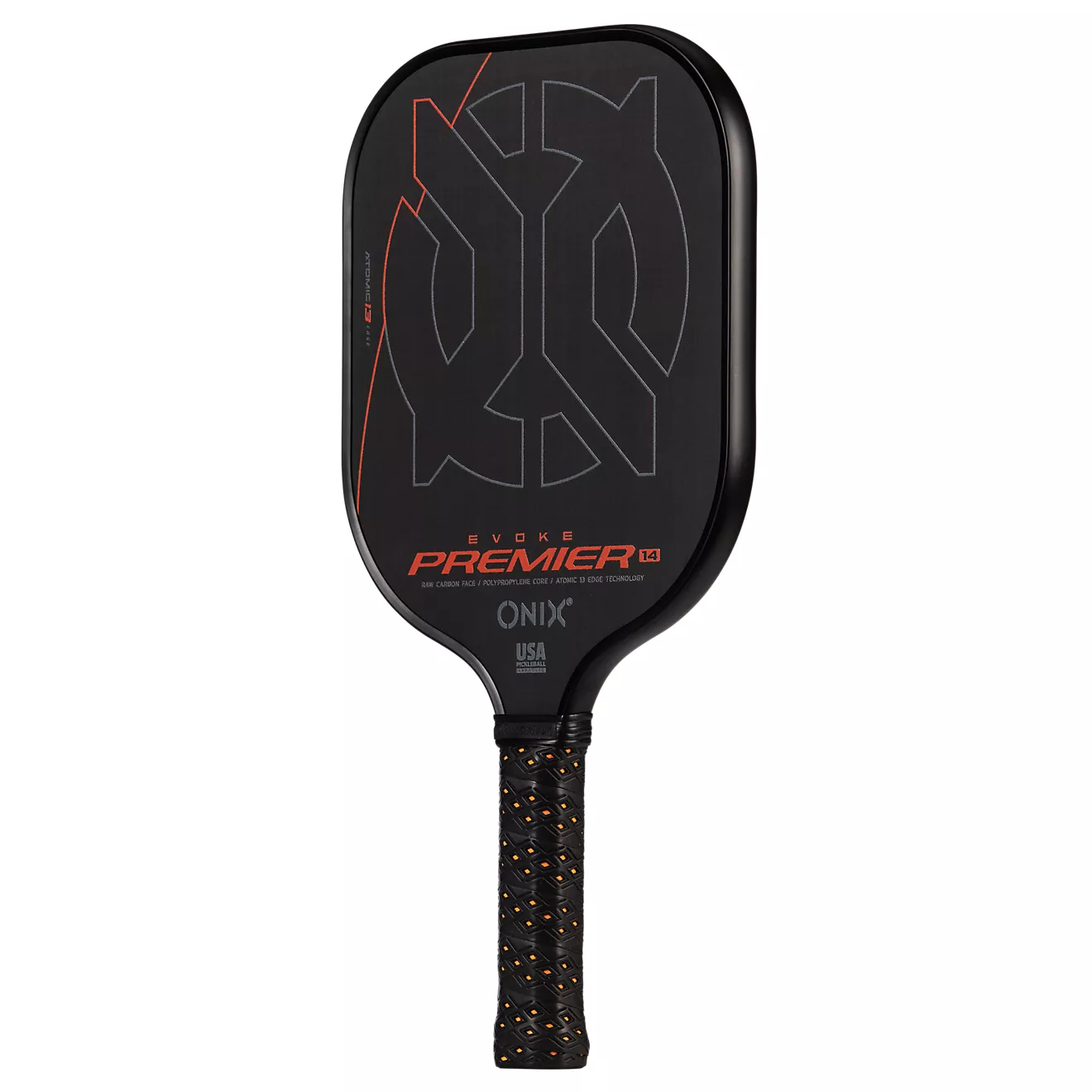 Onix 14 mm Evoke Premier Pro Raw Carbon Pickleball Paddle
