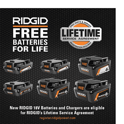 RIDGID AC870015N 18V Lithium-Ion 1.5 Ah Battery