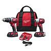 Milwaukee M18 Cordless Brushed 2 Tool Combo Kit