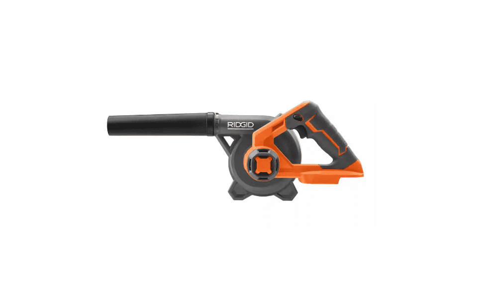 RIDGID R86043B 18V Lithium-Ion Cordless Compact Jobsite Blower with Inflator/Deflator Nozzle