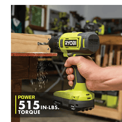 RYOBI PCL206K1 ONE+ 18V Cordless 1/2 in. Drill/Driver Kit with (1) 1.5 Ah Battery and Charger