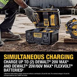DeWalt 20V Tough System 2.0 DWST08050 Lithium-Ion Box Battery Charger Box 1 pc