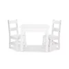 Melissa & Doug White Wooden Table & Chairs Set