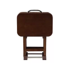 Linon Burke Tray Table & Stand 5-piece Set