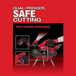Milwaukee M18 FUEL Cordless Brushless 3-1/4 in. Compact Dual-Trigger Band Saw Tool Only