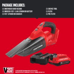 Craftsman V20 Bagless Cordless Multi-Level Filter Hand Vacuum
