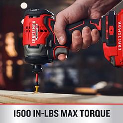 Craftsman V20 1/4 in. Cordless Brushless Impact Driver Kit (Battery & Charger)