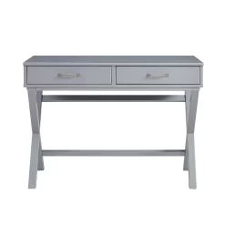 Linon Penney 2-Drawer Desk - Gray