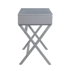 Linon Penney 2-Drawer Desk - Gray