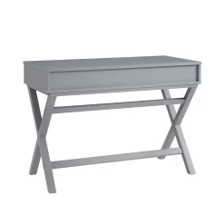 Linon Penney 2-Drawer Desk - Gray