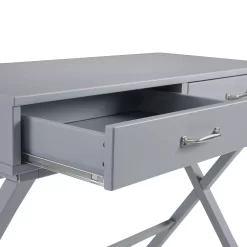 Linon Penney 2-Drawer Desk - Gray