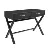 Linon Penney 2-Drawer Desk - Black