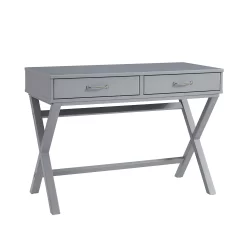 Linon Penney 2-Drawer Desk - Gray