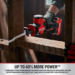 CRAFTSMAN CMCS340B V20 RP 20-volt Max Variable Brushless Cordless Reciprocating Saw (Bare Tool)