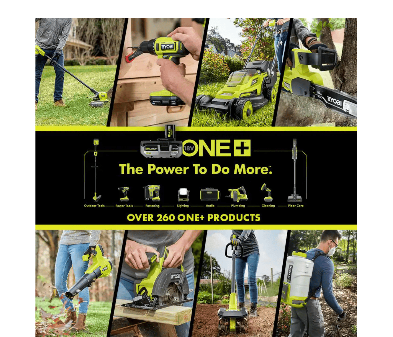RYOBI P2607BTL ONE+ 18V 18 in. Cordless Battery Hedge Trimmer (Tool Only)
