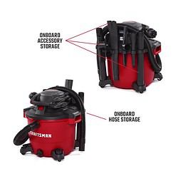 Craftsman CMXEVBE17607 16 gal Corded Wet/Dry Vacuum with Blower 12 amps 120 V 6.5 HP