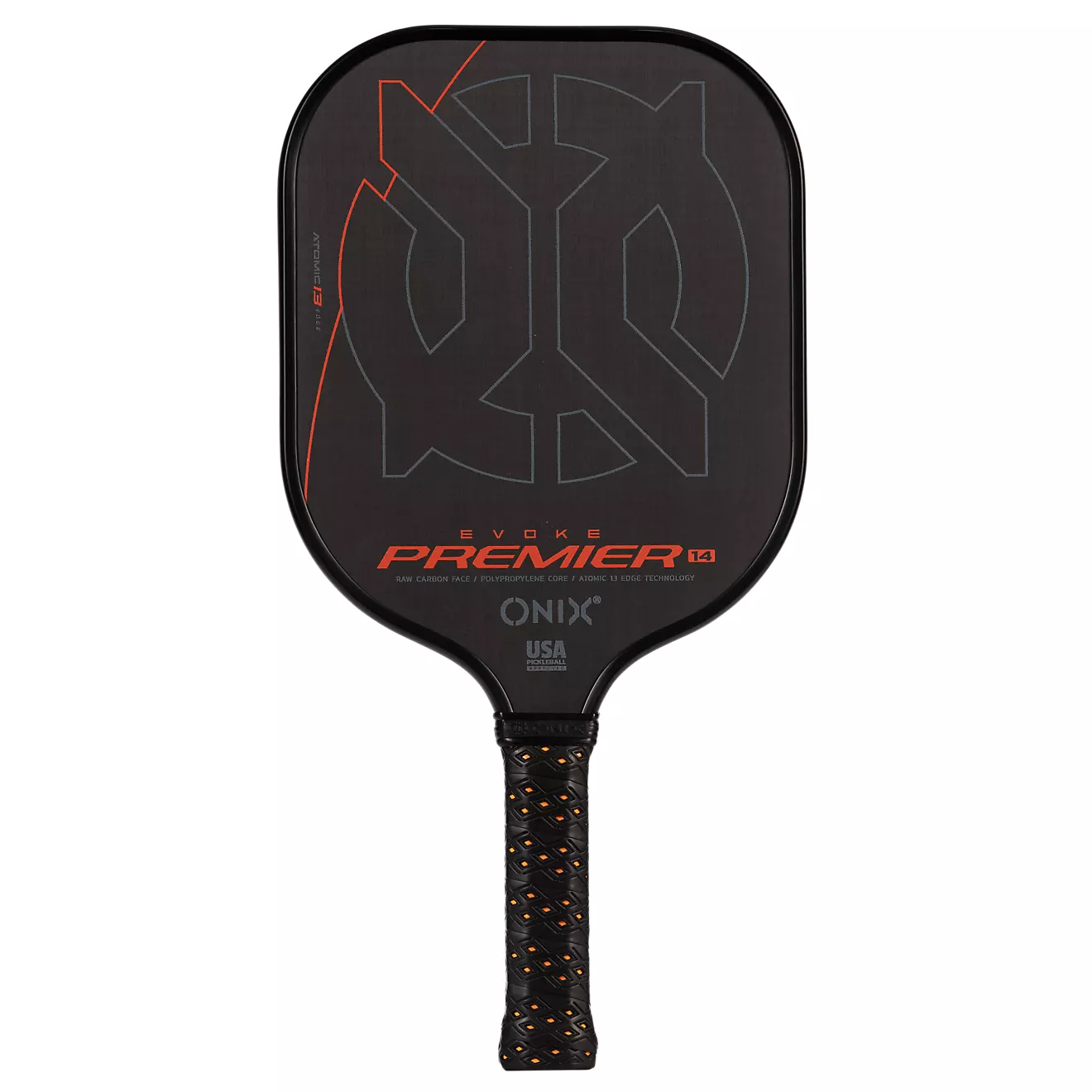 Onix 14 mm Evoke Premier Pro Raw Carbon Pickleball Paddle
